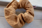 Preview: Haargummi Scrunchie - Caramel - aus hochwertigen Musselin - handmade in Deutschland (Versandkostenfrei)